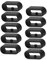 Chofit Ersatz sichere Ringe Kompatibel mit Garmin Vivoactive 3 Music & Vivoactive 3/Venu/Vivomove 3 Riemen Armband Loop Ring Halter, Schwarz