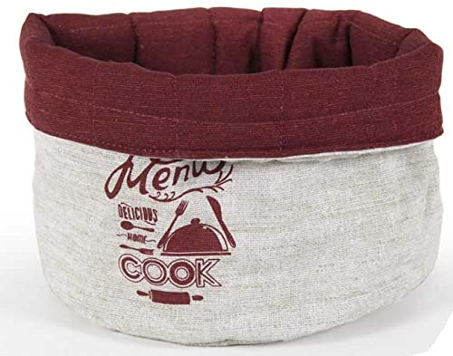Utilissimi - Cesta para el pan de tela - Panera mesa 19 x 19 cm Decoración COOK