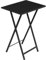 HOOBRO Tavolino, Tavolini per Spuntini, Pieghevoli Tavolo, Accanto al Divano, Stile Industriale, per Spazio Stretto, Struttura Stabile, Montaggio Facile, Nero EBK15BZ01