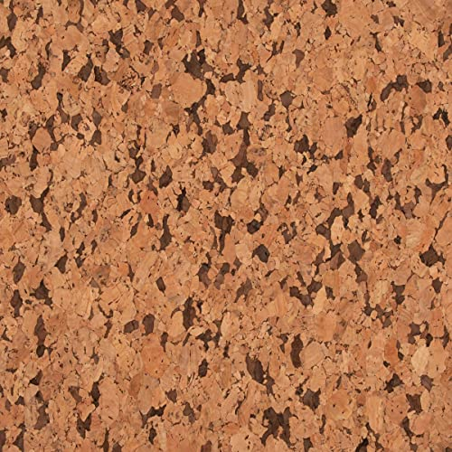 Tela de corcho, granulado fino, venta por metros, marrón oscuro, 1,4 m de ancho