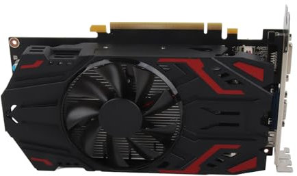 Annadue Tarjeta Gráfica para Juegos, GTX550Ti 4GB 128BIT GDDR5 PCIE 2.0 Tarjeta Gráfica, Salida HDMI VGA DVI, Tarjeta Gráfica de Frecuencia de Memoria de 3400MHZ para Computadora de