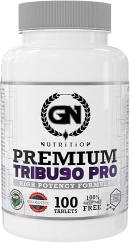 GN NUTRITION Premium Tribu90 Pro | Tribulus Terrestris 90% Saponinas | Aumento del Nivel de Testoterona Natural | 100 Cápsulas