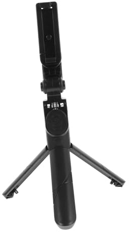 Housoutil Minitrípode De Escritorio Soporte Retráctil para Teléfono Selfie Giratorio Negro