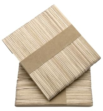 Wood Craft | Lollipop Sticks | Wooden Popsicle Sticks | Natural | Pack of 100 Sticks | Wood Craft, Lollipop Sticks, Wooden Popsicle Sticks