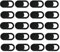 20 Piezas Tapa Camara Portatil, Cubierta Webcam Cover Slider Tapa Camara Movil Bloqueador Deslizante Cubierta de Cámara Web para Ordenador, Computadora, Smartphone, Macbook, Laptop Negra