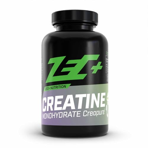 Zec+ Creatine Monohydrate Creapure (180 Caps) Unflavoured - Kreatin - Creapure