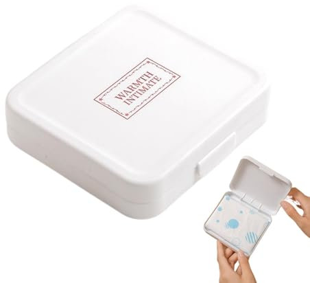 Women’s Hygiene Container, Bathroom Storage Box, Feminine Hygiene Organizer, Period Product Container, Tampon Storage Container, Period Pad Holder, Tampon Holder Box for Women