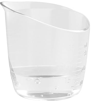 Vaso medidor para la lactancia - Alimentador portátil para biberón de 35 ml - Taza con báscula de medición clara - Medidor para la alimentación de los - Taza angular Riutilizzab