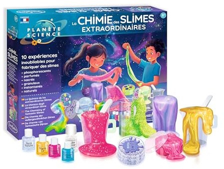 Sentosphère – Planète Science - La Chimie des Slimes Extraordinaires - Fabriquer Ses Propres slimes - Atelier Créatif- pour Enfants dès 8 Ans - Fabriqué en France - 28310