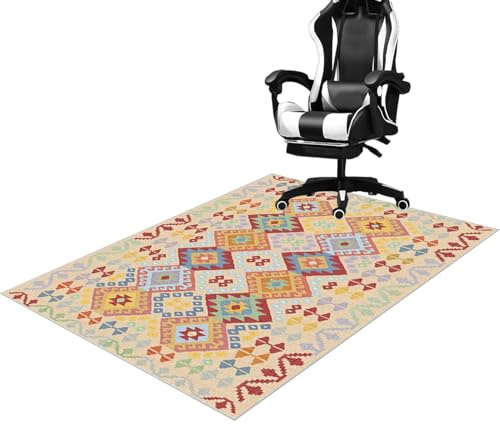Protector Suelo Silla Ruedas Alfombrilla para Silla de Oficina Alfombra Silla Gaming Protector Suelo Silla de Escritorio Antideslizante Alfombrilla Silla Escritorio para Oficina y hogar 70 x 100 cm