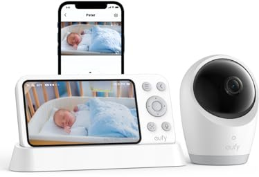 eufy Baby Monitor E21 with 4K UHD Camera, 5 720p Display