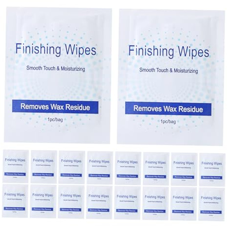 Mipcase Salviette Detergenti Delicate sulla Pelle la Ceretta 40 Pezzi Oli Emollienti e Tessuto Non Tessuto per Rimuovere Residui di Cera Dopo la Depilazione