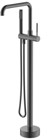 MRKU Juego de grifería para bañera Independiente, llenador de bañera de Alto caudal para baño de pie