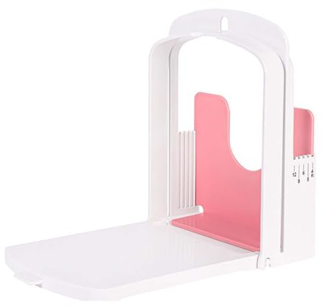 Bread Cutter Slicer-Manual Bread Slicer for Homemade Bread Adjustable Thickness (4-12mm) Foldable Toast Slicer for Kitchen Baking Sandwich Bagels Roast Making