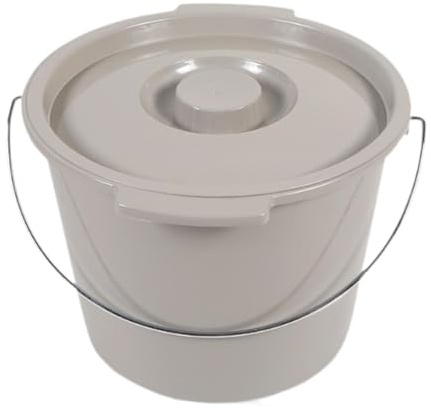 KIXZSAZ Inodoro portátil para ancianos, inodoro, cubo, portátil para acampar con tapa, accesorio para excursiones al aire libre, cubo de repuesto para con tapa y asa.