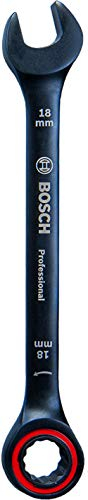 Bosch Professional U-ringnyckel med spärrfunktion (18 mm, kromvanadiumstål) – Amazon Exclusive