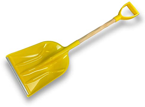 Pelle à neige légère et démontable en plastique avec lame métallique et poignée | 25 cm | Jaune | Kibros PENDEMJ