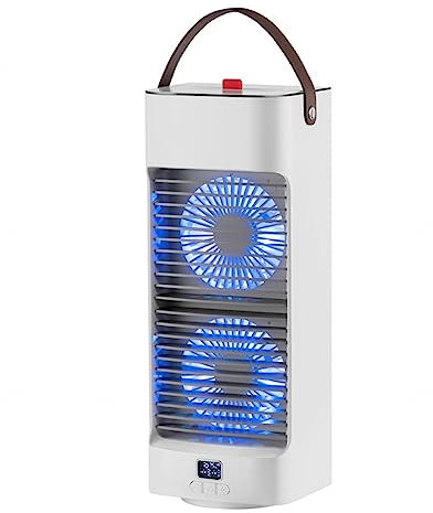 VVLXRIC Rinfrescatore D Aria A Basso Rumore 3 velocità Mini Refrigeratore d'Aria Silenzioso Alta qualità Aria Condizionata Portatile Casa Ideale per Le Camere da Letto Dell'Home Office