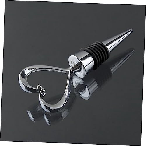 BESTonZON Herzförmiger Weinflaschenverschluss Aus Zinklegierung Mit Vakuumfunktion Und Silikagel-stopfen Zur Verlängerung Der Trinkfrische