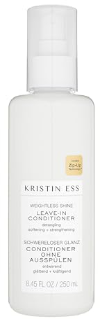 Kristin Ess Balsamo spray Leave-In Conditioner Weightless Shine, cura dei capelli di alta qualità senza risciacquo, idratante e protezione dal calore, per tutti i tipi di capelli, senza parabeni, 250