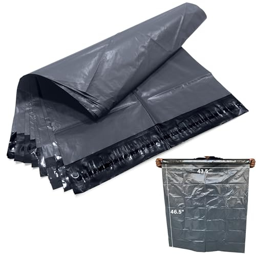 JeeJaan® 100 Extra Large Grey Mailing Bags 43x46 (192 x 1168mm) Large Self-Seal Postage Bags Big Plastic Envelopes 100% Recyclable Eco-Friendly Strong Parcel Postal Packaging Bags