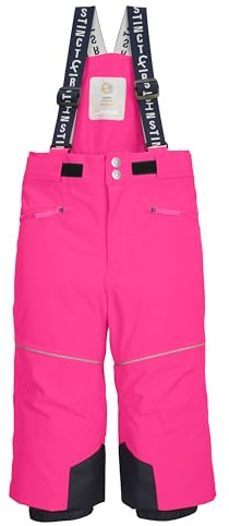 First Instinct by killtec Kinder Skihose/Funktionshose mit Trägern und Schneefang FISW 48 MNS SKI PNTS, neon pink, 110/116, 43392-000