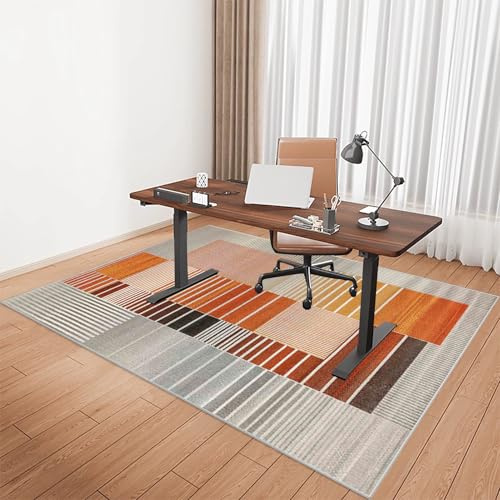 Tkuhknag 100 x 140 cm Alfombra para Silla de Oficina Alfombra Silla Ruedas Gaming Oficina Alfombrilla Protectora para Silla de Oficina Alfombra Silla Escritorio para Laminado parqué Suelos Duros