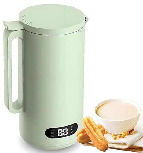 Nut Milk Maker 350ML 8 in 1 Soy Milk & Oat Milk Maker with LED Display, 12H Timer, Auto-Clean & Keep Warm Function for Homemade Plant Milks & Porridges