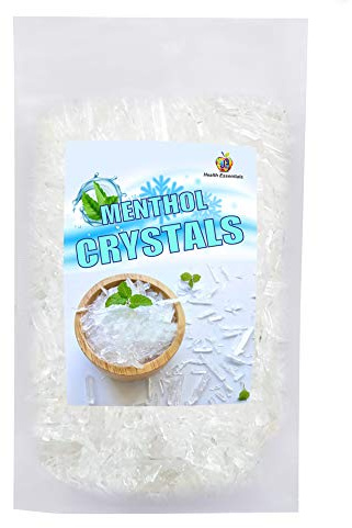 j Organics Menthol Crystals | Edible and Natural Plant-Based Refreshing Menthol | | Flakes for Mouth Freshener, Candies and Home Made Cosmetics – 50grms