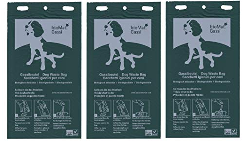 bioMat Biologisch Abbaubare Hundekotbeutel, 300 Kottüten, Grün, Hergestellt in der EU