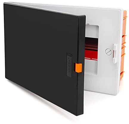 Boîte à fusibles encastrée - Petit distributeur - 9 modules - 1 rangée - IP40 - Boîtier avec niveau à bulle