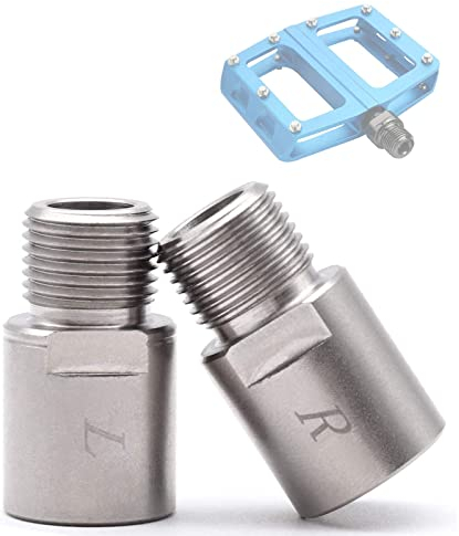 Fahrrad Pedal Extender, Bike Pedal Extender, Pedal Gewinde Adapter Fahrrad, Fahrrad Pedal Spacer, 9/16 Zoll verlängertes Fußpedal für Rennrad Bike MTB Pedal Fahrrad BMX Mountainbike Pedal