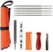 Feilen Set Kettensäge Universal 12 Pack Kettensägen-Feilensatz Feilenkit beinhaltet 4.0/4.8/5.5mm*2 runde Kettensägenfeile, Flache Feile für Kette, Tiefenmesser, Schnellprüfgerät, Holzgriff, Feilhilfe