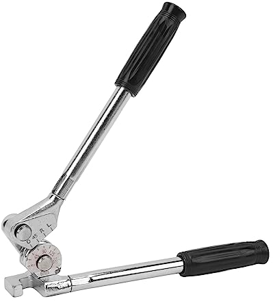 Tissting Dobladora de Tubos Manual, 6mm Curvadora 180 Grados Doblado de Tubos de Alicates con Mango Largo y Escala, para Tubería de Cobre, Latón, Aluminio y Metales Blandos