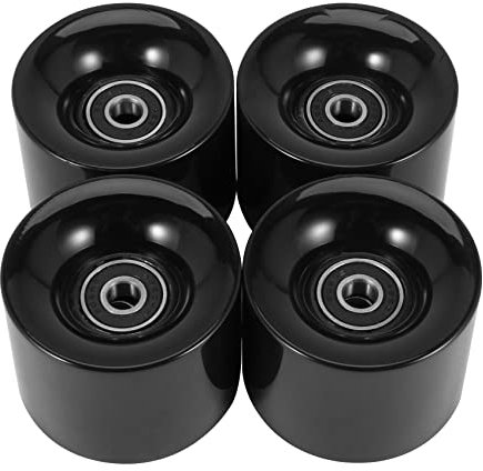 Nagoyuki Confezione da 4 Ruote da Skateboard da 60 Mm + ABEC-9 Ruote nel Acciaio per Cuscinetti e Distanziali