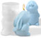 Silikonformen Gießformen Ostern,Niedlich Hase Kerzenformen Zum Gießen Stehend Mit Geschlossenen Augen Kaninchen Kerzen Formen Silikon 3D Tier Rabbit Bunny Kerzenform Für Deko Aesthetic Room Decor