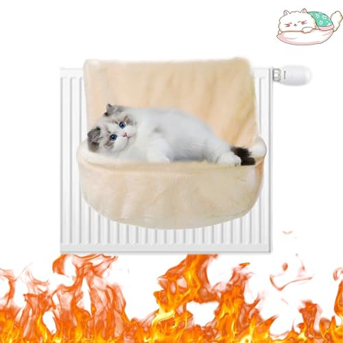 Akayoo cat hanging bed,Hanging Bed for Cats Heating,Comfortable Cat Bed for Heaters,Cat Hammock for Heaters,Foldable Cat Bag,Perfect for Cats, Kittens, Puppy Dog
