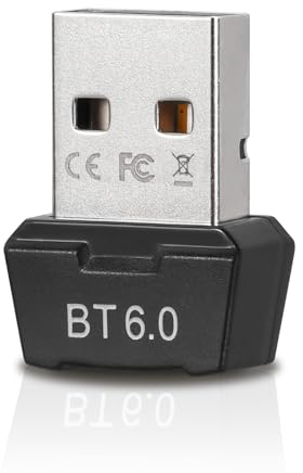 Adaptateur Bluetooth PC USB 6.0 Dongle Mini USB Bluetooth Adaptateur Stick pour Windows 11/10/8.1, Plug & Play, Connexion pour Souris, Clavier, Casque, Casque et Plusieurs appareils en même Temps
