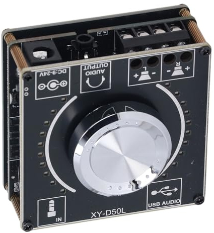 CHICIRIS BT Digital Effektförstärkare 2X50W med Potentiometer för