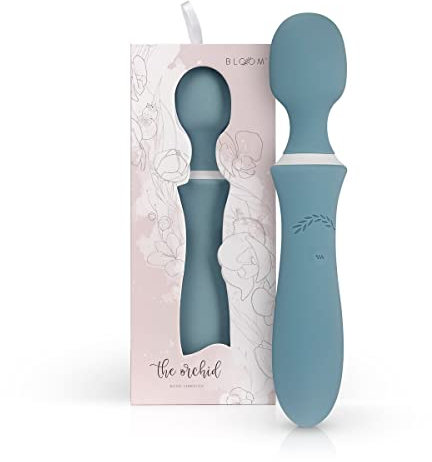 Bloom Wand Massaggiatore Orchid con 10 Modalità – Per la Migliore Esperienza di Massaggio - USB Ricaricabile (Incluso)– Cordless - Impermeabile – Design Unico