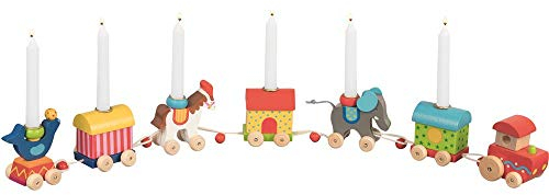 goki 2395 - Geburtstagszug Zirkuswelt + Kerzen-Set Weiß