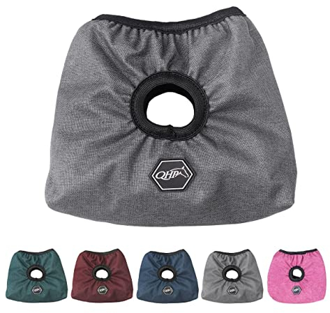 NETPROSHOP Steigbügelschoner mit Loch für Riemen und Fleecefutter zum Schutz des Sattels, Farbe:Grau