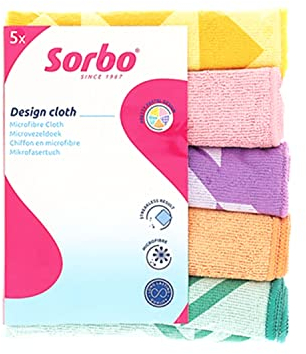 Sorbo Paquete de 5 paños de Limpieza de Microfibra extragrandes, Toallas de Limpieza Multiusos, sin Rayas, súper absorbentes y Lavables, Aptos para Limpieza de Coches, casa, Cocina, Ventanas
