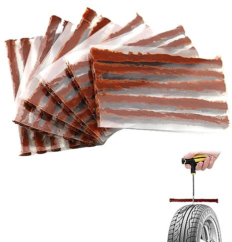 Cutiolly Reifen Reparaturset,Reifendichtmittel,Auto Reifen Reparatur Kit,Reifenreparaturset,Reifenreparatur Streifen,Tubeless Reifen Reparatur Kit,Reifenreparaturset,für Auto Motorrad,Braun (20pcs)