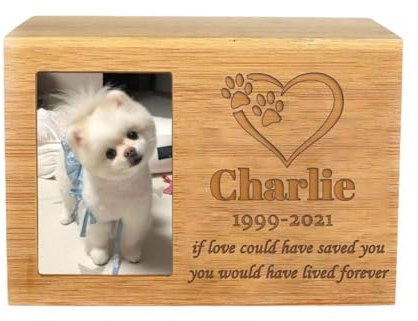 Urnas personalizadas para cenizas de perros, caja de madera personalizada con foto para mascotas, gatos, caja de recuerdos, urna de cremación para mascotas, regalo de condolencias