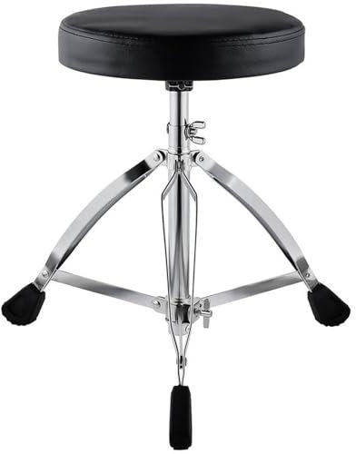 HPFHSJ Taburetes para Baterías Taburete de batería Ajustable de 17 a 21,6 Pulgadas de Altura, con pies Antideslizantes de Doble Refuerzo para Guitarra de Baterista