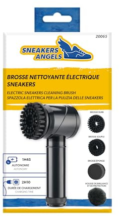 Brosse Électrique pour Baskets – Nettoyage Facile – 3 Têtes Adaptées À Tous Les Matériaux – Autonomie Longue Durée – Idéale pour Entretenir Sneakers Et Chaussures du Quotidien – Taille Unique Noir