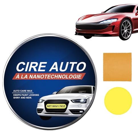 Eliminador de arañazos de coche, pasta de 50 g, cuidado de la pintura del coche con toalla y para el cuidado de la pintura, pulido y brillo