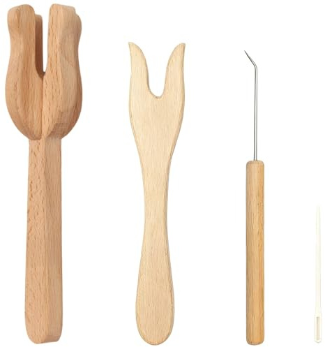 boxoon DIY Knitting Set: Forks for Braiding Cords, Bracelets