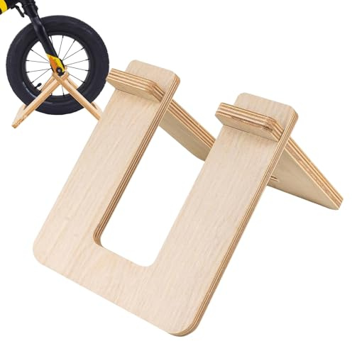 Soporte de exhibición de bicicletas para niños, estante de estacionamiento desmontable de madera, soporte de bicicleta de equilibrio, soporte estable para bicicletas, estante de estacionamiento para